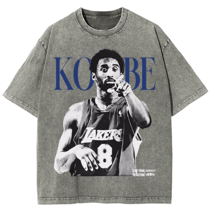 T-Shirt KOBE Graphic TEE Unisex-Adult Ultra Cotton Washed | TIDESENCE