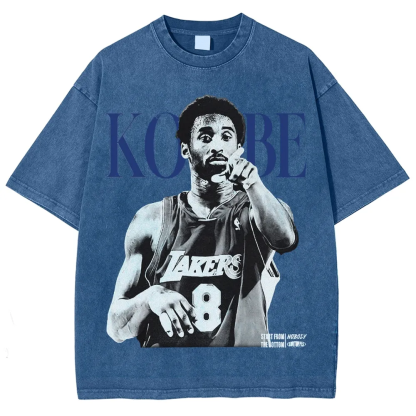 T-Shirt KOBE Graphic TEE Unisex-Adult Ultra Cotton Washed | TIDESENCE