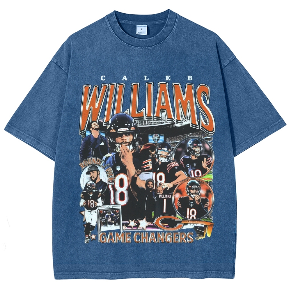 Unisex-Adult Ultra Cotton Washed T-Shirt Graphic CALEB WILLIAMS - BEARS TEE 