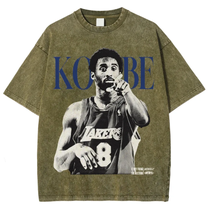 T-Shirt KOBE Graphic TEE Unisex-Adult Ultra Cotton Washed | TIDESENCE