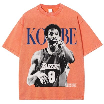 T-Shirt KOBE Graphic TEE Unisex-Adult Ultra Cotton Washed | TIDESENCE