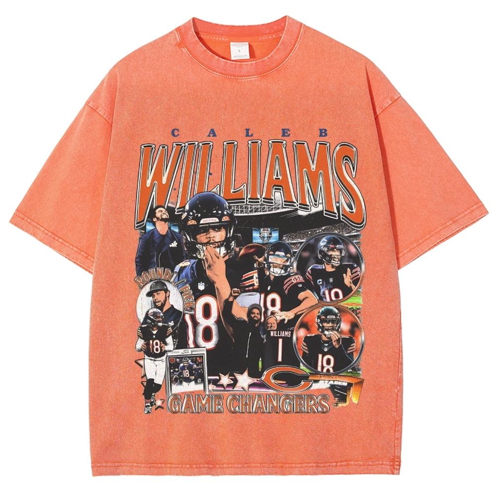 Unisex-Adult Ultra Cotton Washed T-Shirt Graphic CALEB WILLIAMS - BEARS TEE 