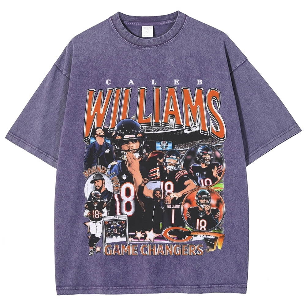 Unisex-Adult Ultra Cotton Washed T-Shirt Graphic CALEB WILLIAMS - BEARS TEE 