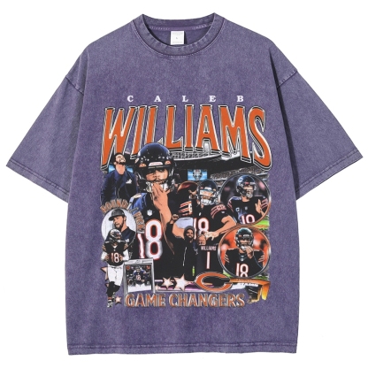 Unisex-Adult Ultra Cotton Washed T-Shirt Graphic CALEB WILLIAMS - BEARS TEE 