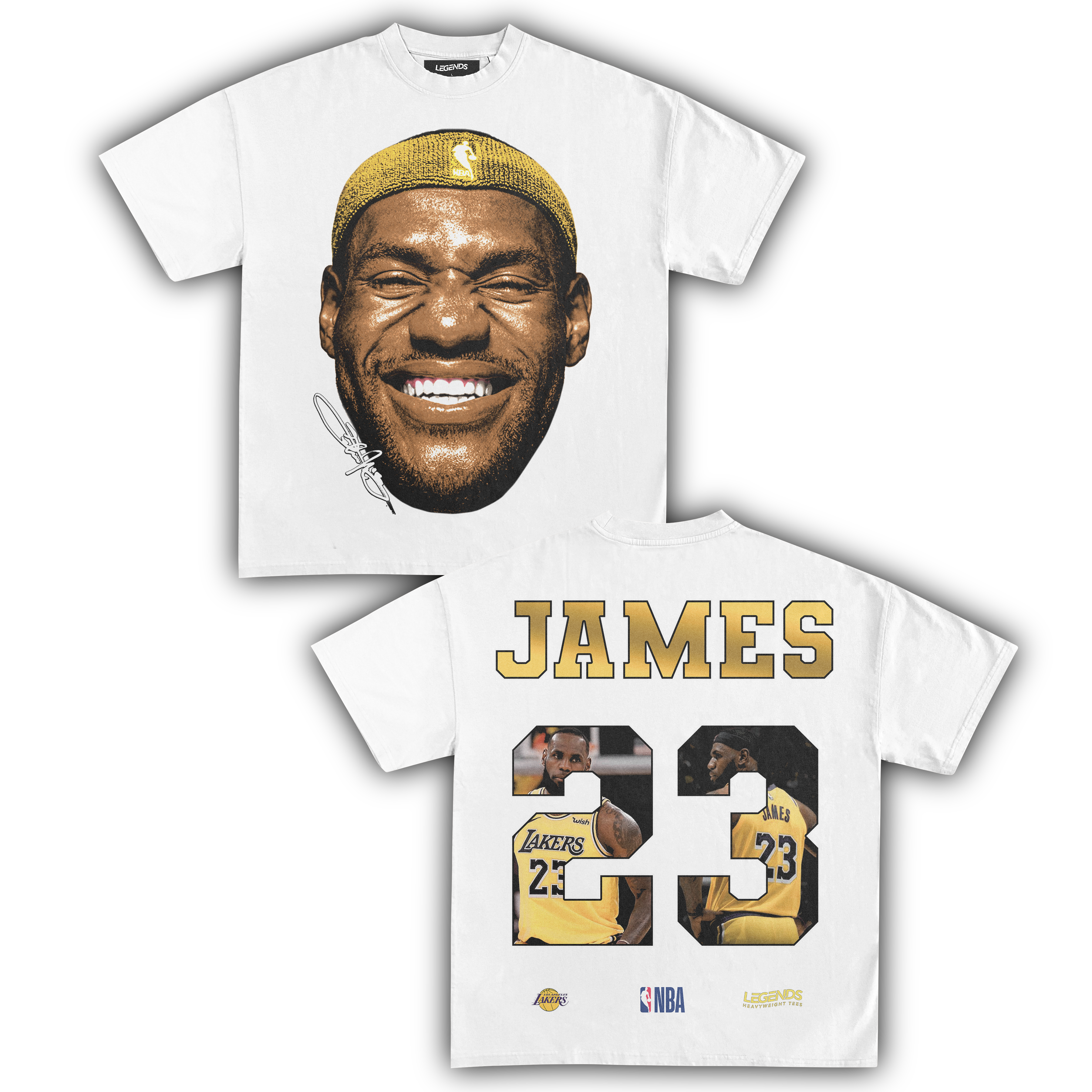 LEBRON JAMES BIG FACE 23 TEE