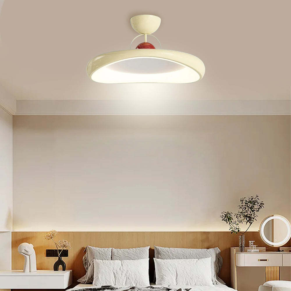 Cream Style Iron LED Living Room Ceiling Lights