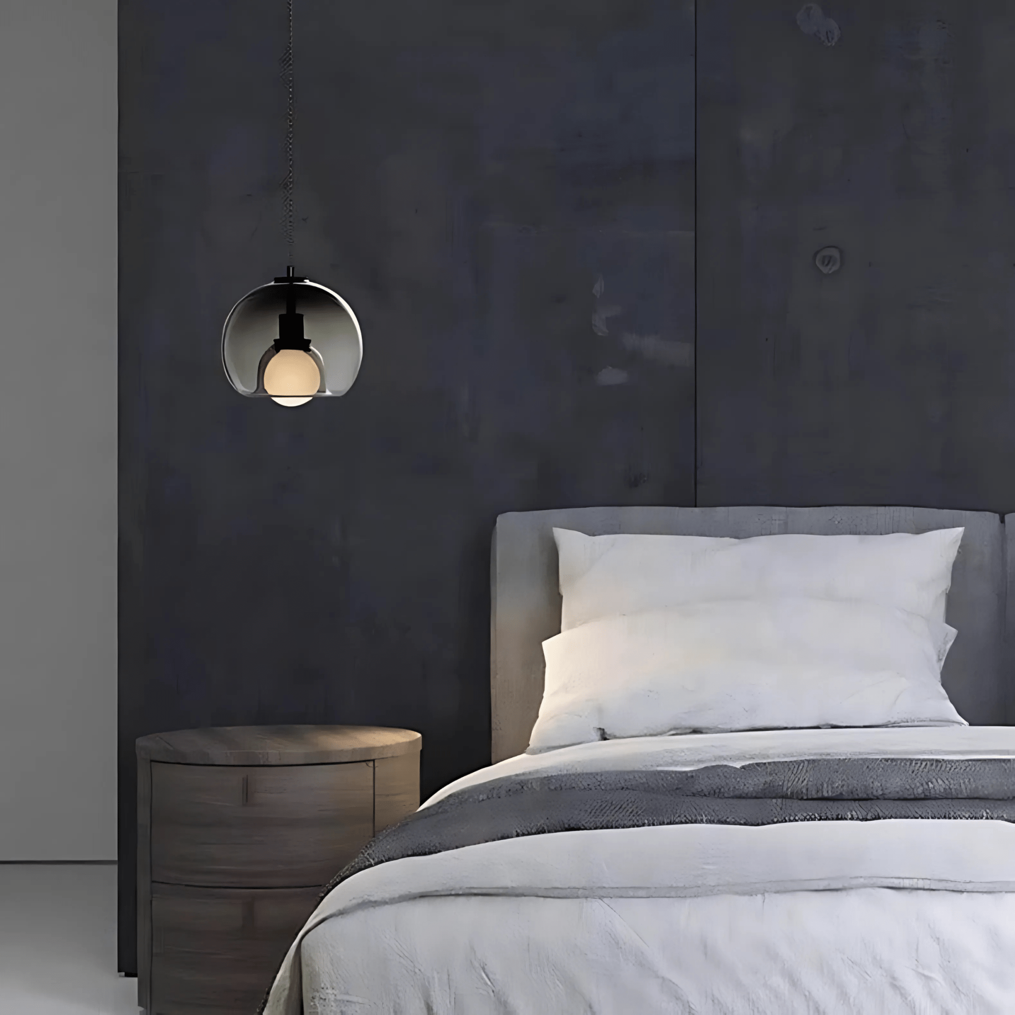 Handblown Glass Plug-in DIning Room Pendant Light