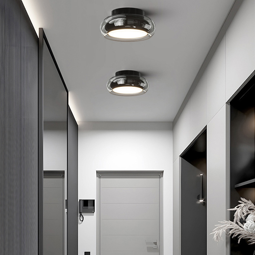 Vintage Deco Round Acrylic LED Ceiling Light