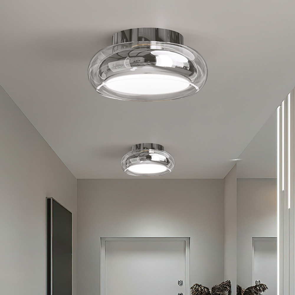 Vintage Deco Round Acrylic LED Ceiling Light