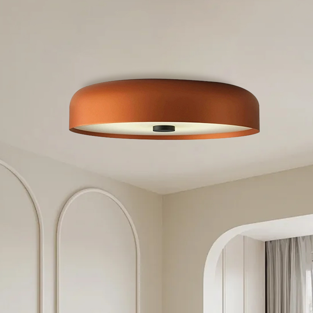 Nordic Retro Round LED Ceiling Light For Bedroom