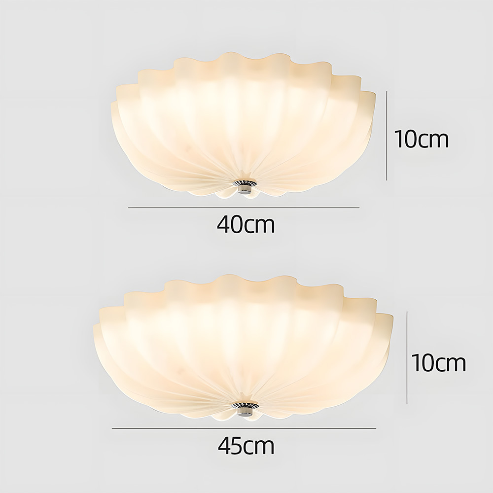 French Style Bauhaus Glass Led Living Room Ceiling Light-5