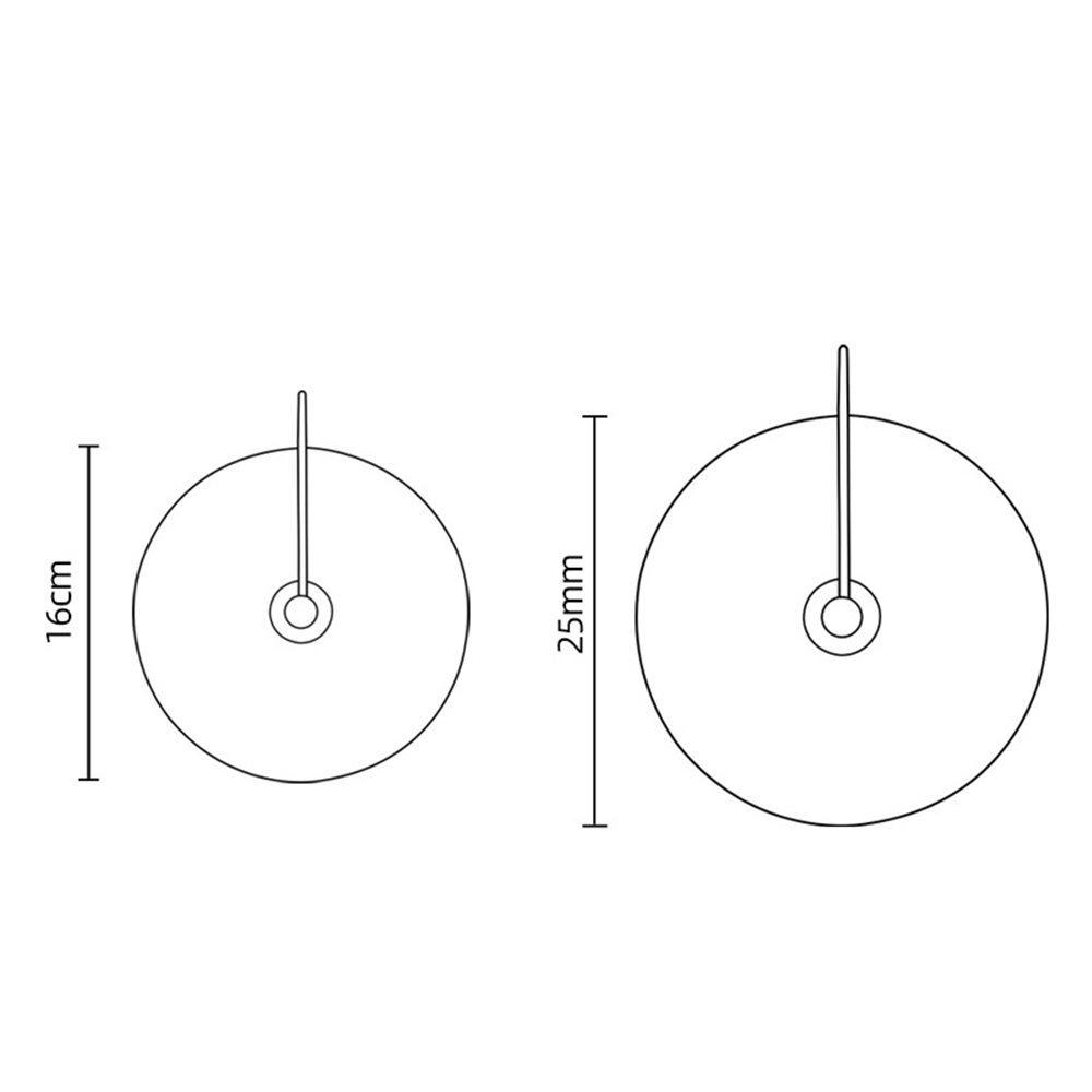 Simple Marble Round LED Bedroom Wall Light