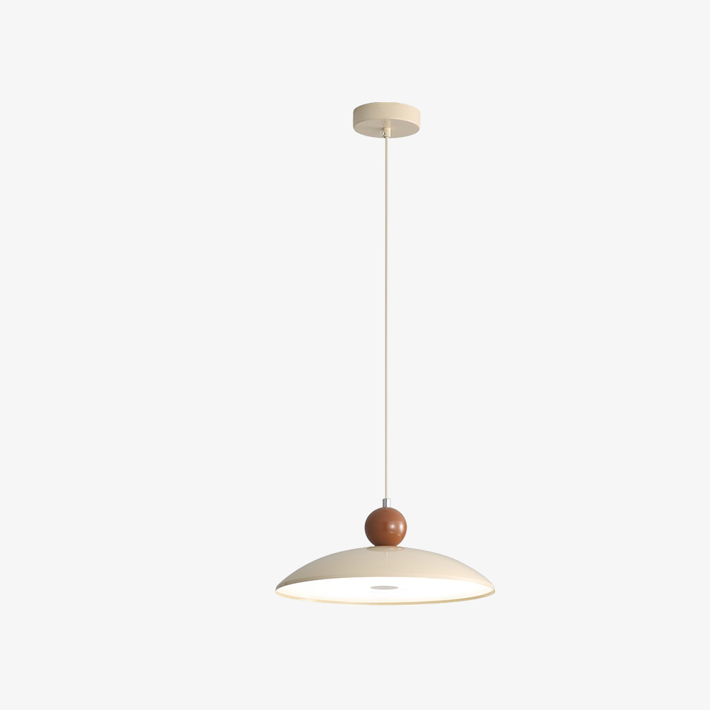 Scandi-Style Cream Minimalist Acrylic Pendant Light