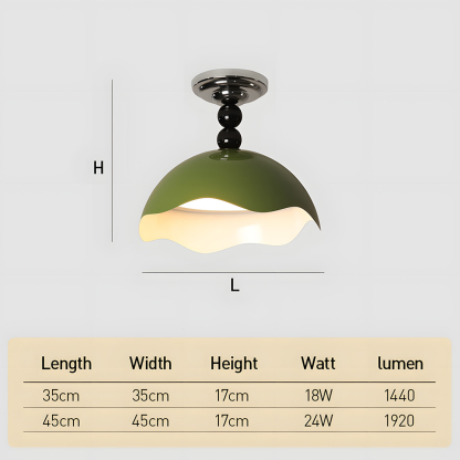 Macaron Corlor Acrylic LED Semi Flush Mount Ceiling Lights​