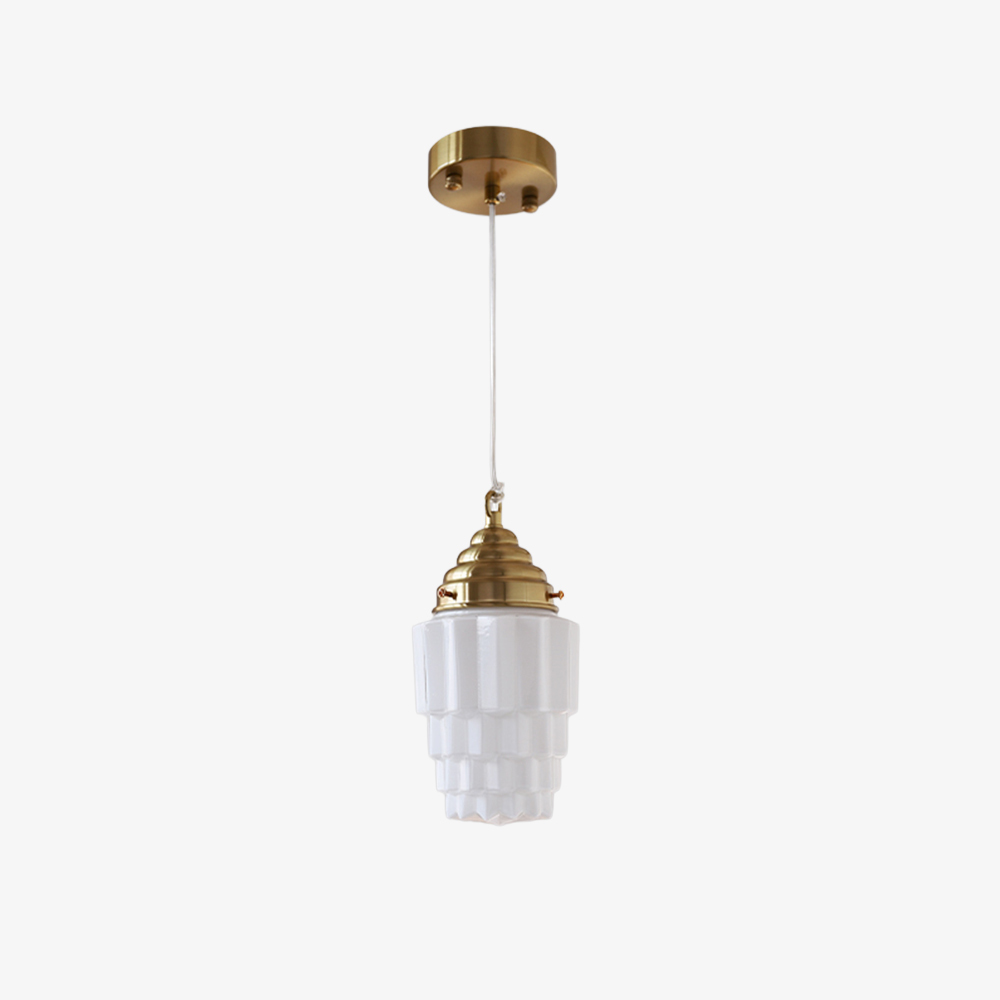 Modern Pendant Light Fixture White Finish Hanging Light
