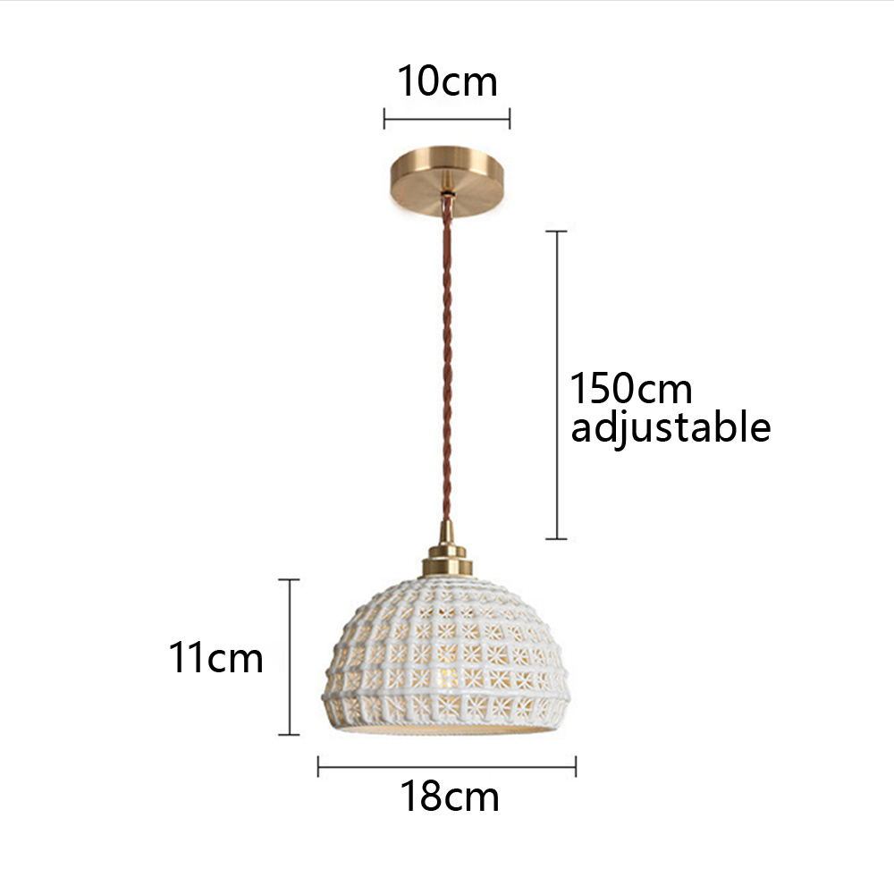 [Copy]Elegant Flower Shape Glass Dining Room Pendant Light