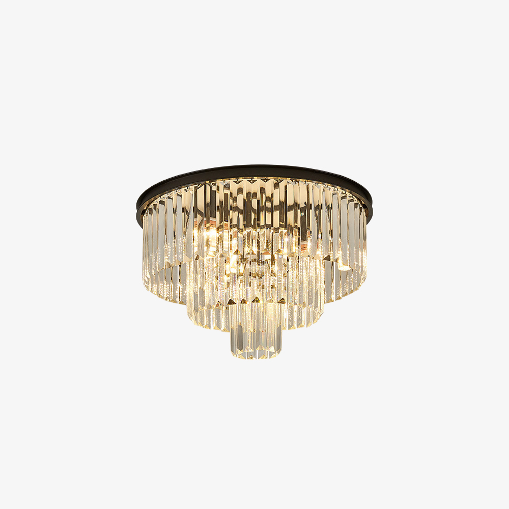 Luxury Crystal Multi-Tier Chandelier for Foyer Living Room