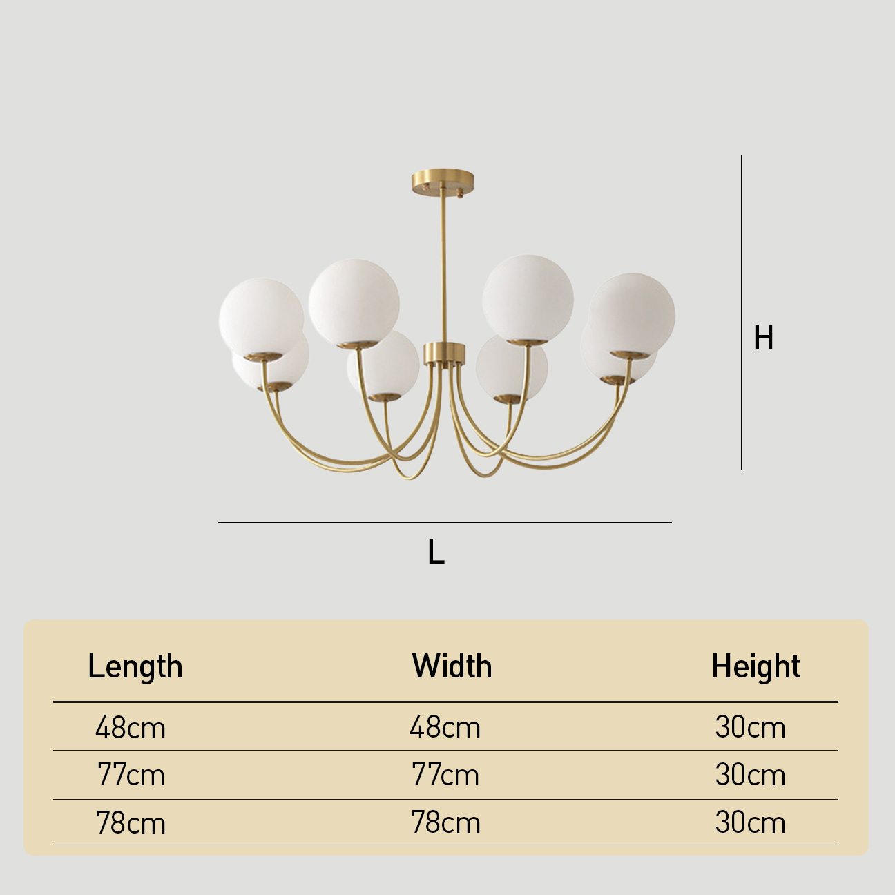 Bubb White Glass Marshmallow Chandelier
