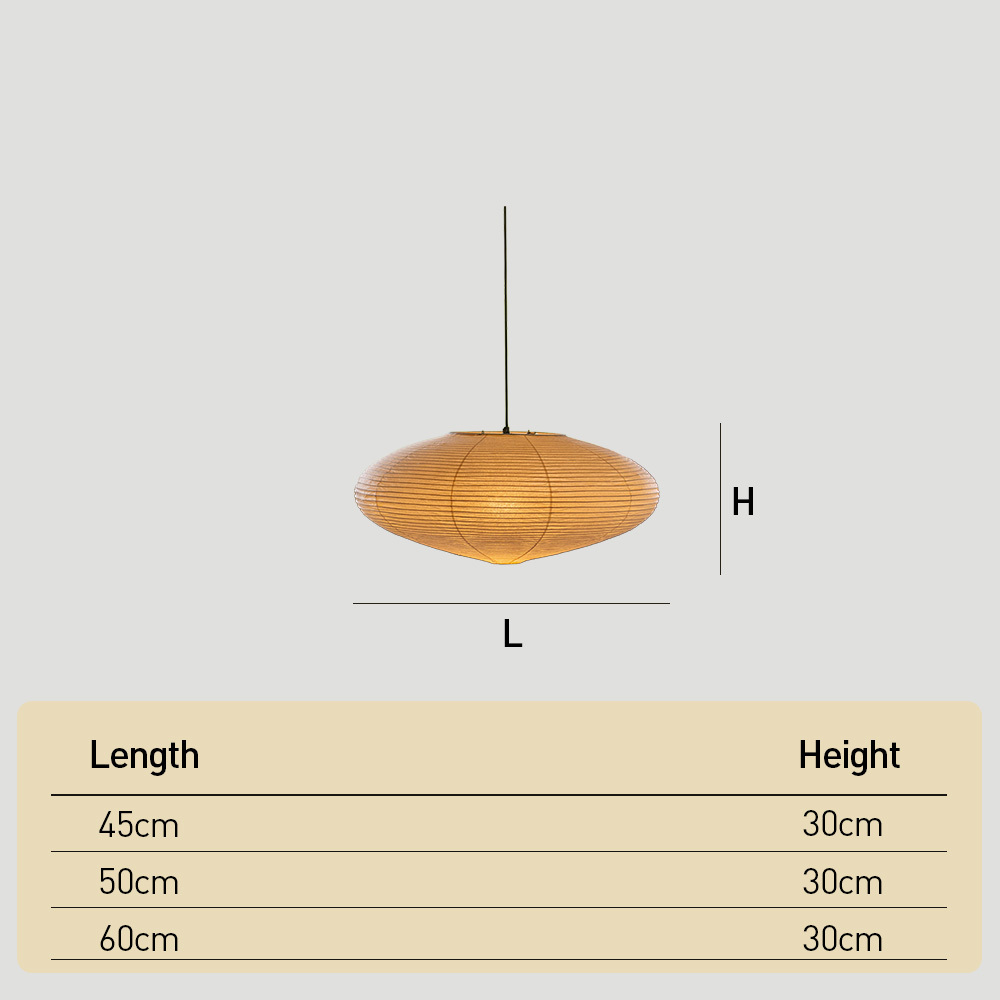 Modern UFO Pendant Lights - Retro Wabi-Sabi Paper Lantern