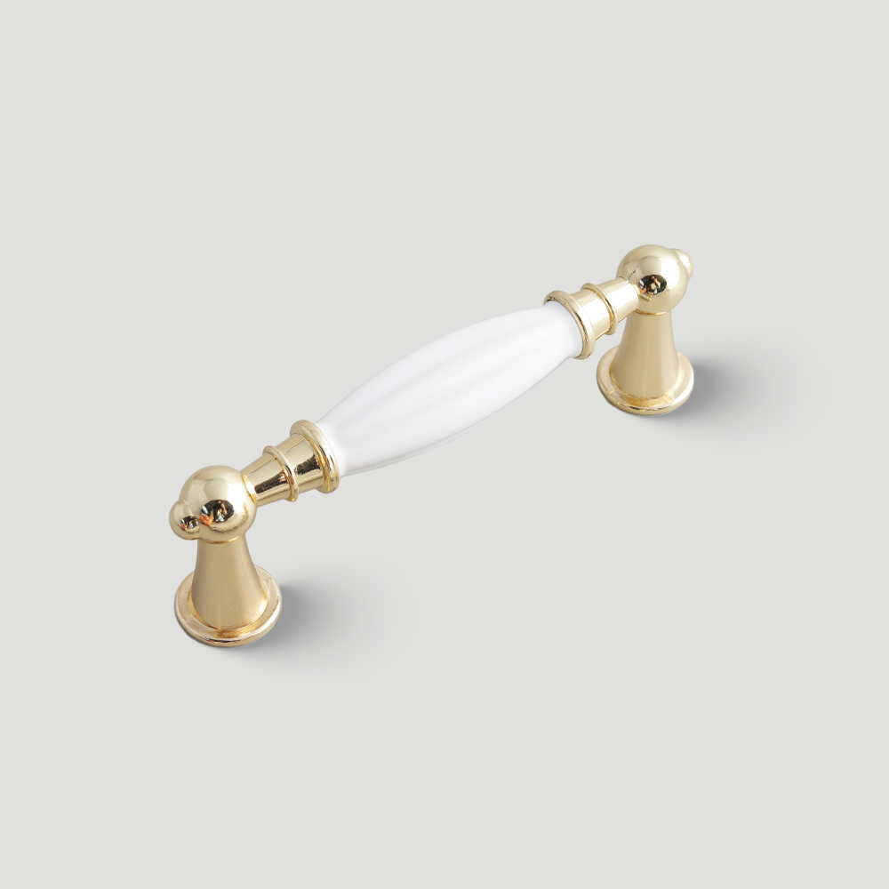 Modern Solid Zinc Alloy & Ceramic Cabinet Pulls