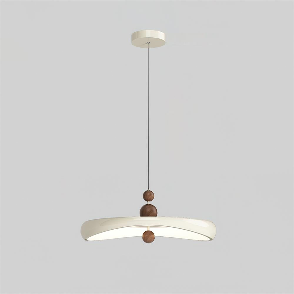 Wabi-Sabi Cream LED Dining Room Pendant Light