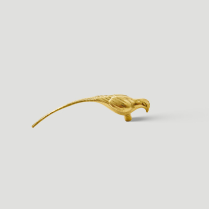 French Luxury Brushed Brass Bird Shape Cabinet Pulls