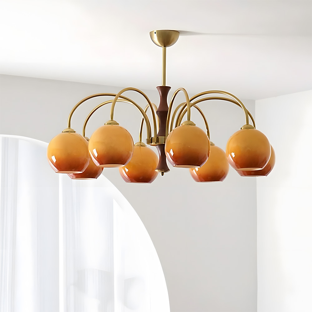 [Copy]Wabi-Sabi Fabric Iron Large Dining Room Pendant Light