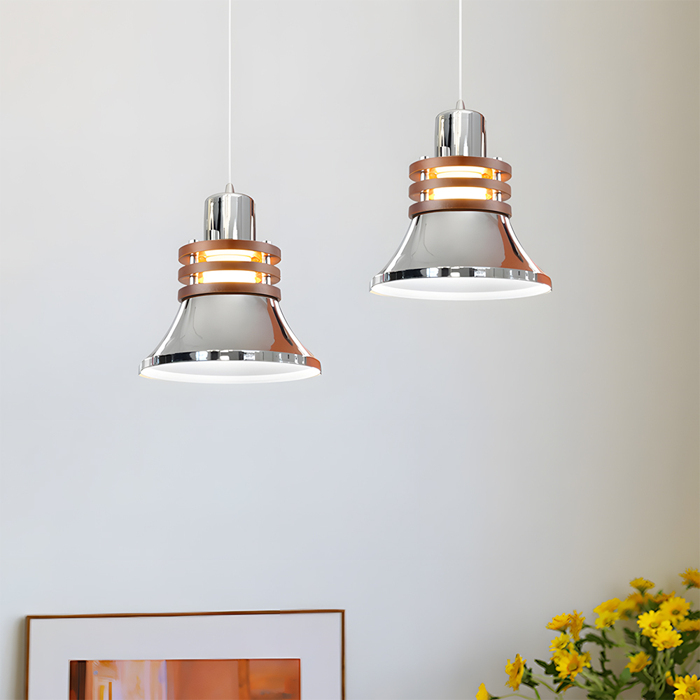 Iron Wood Brown Pendant Light Set