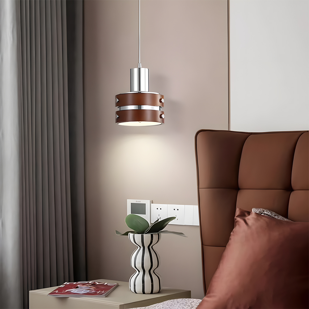 Iron Wood Brown Pendant Light Set