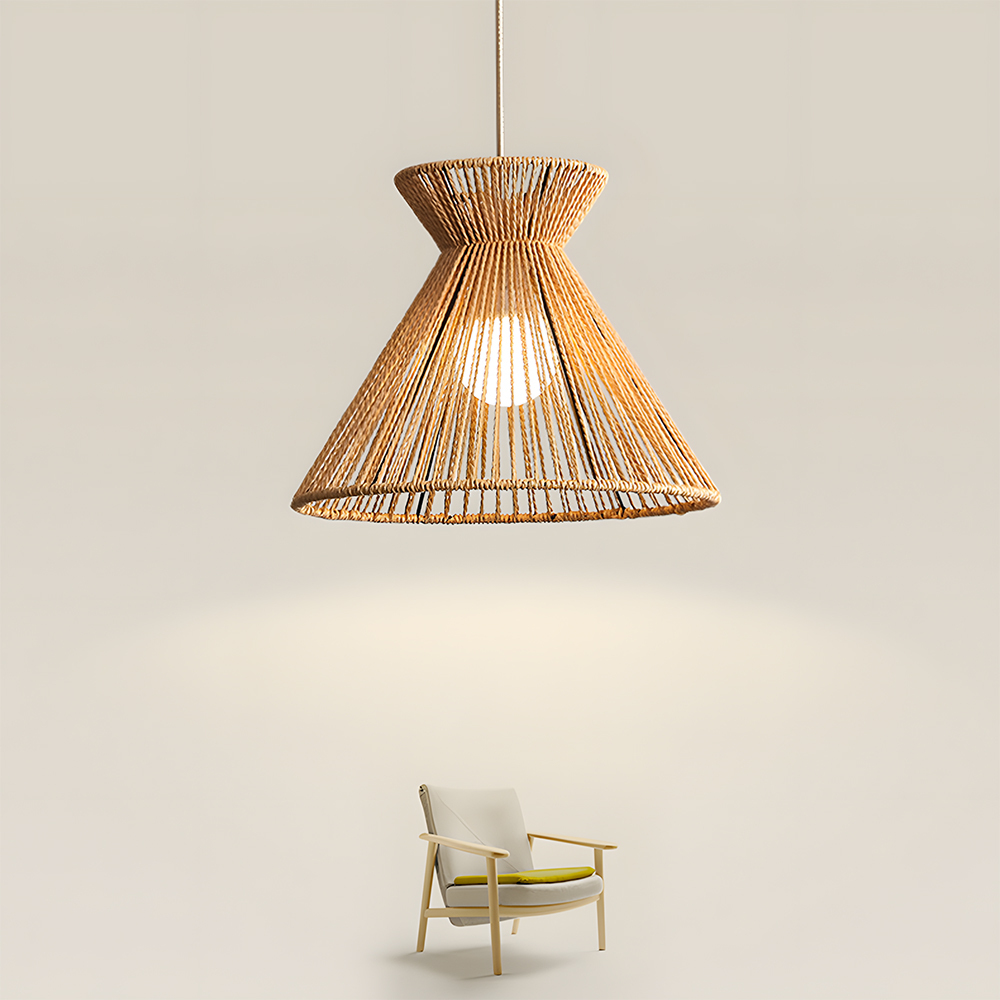 Paper Woven Hanging Lamp for Modern Interiors