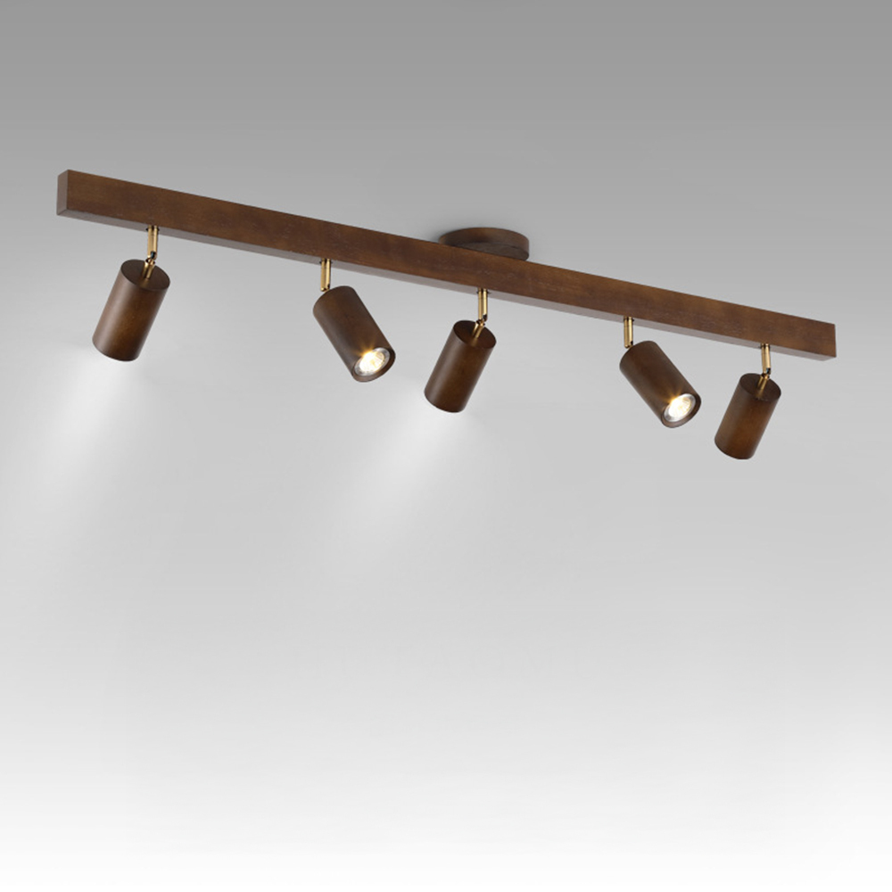 Japanese Minimalist Solid Wood Spotlight for TV Accent Wall