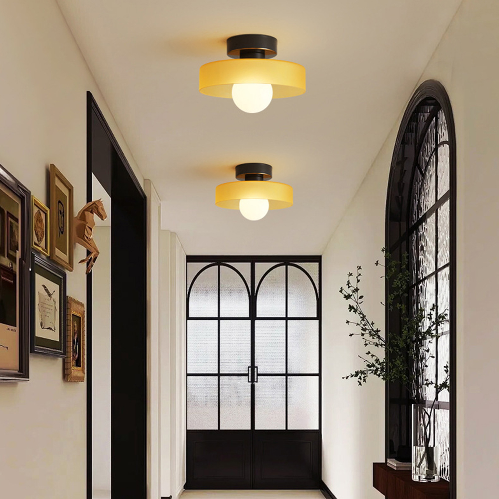 Modern Glass Flush Mount Ceiling Light for Kitchen