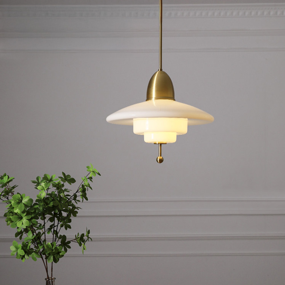 Creative Retro Bauhaus White Pendant Light