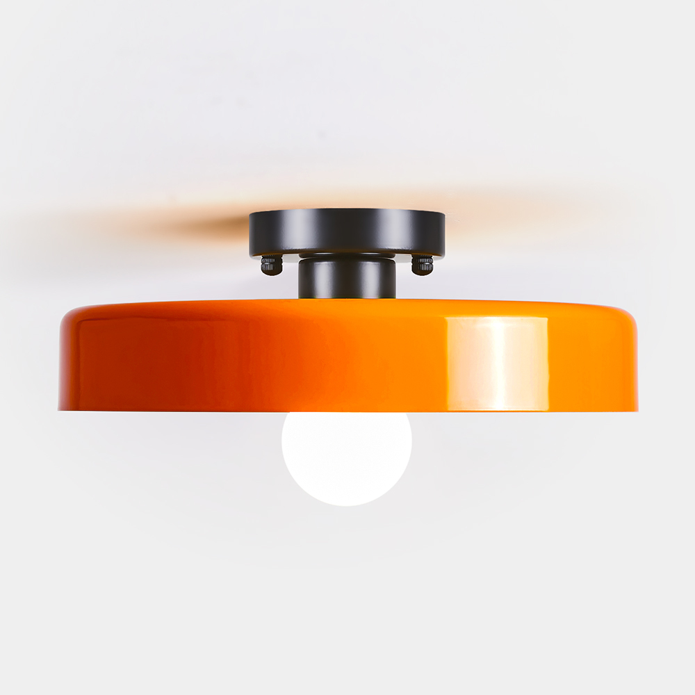 Semi Flush Simple Colorful Iron Bedroom Ceiling Lights