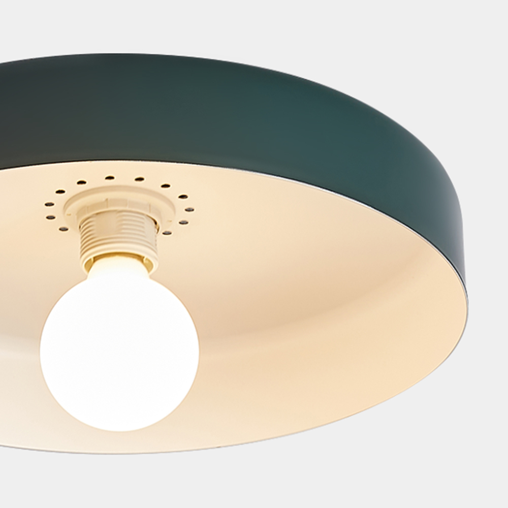 Semi Flush Simple Colorful Iron Bedroom Ceiling Lights