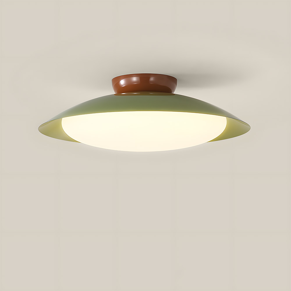 Nordic Creamy Iron LED Bedroom Ceiling Lights