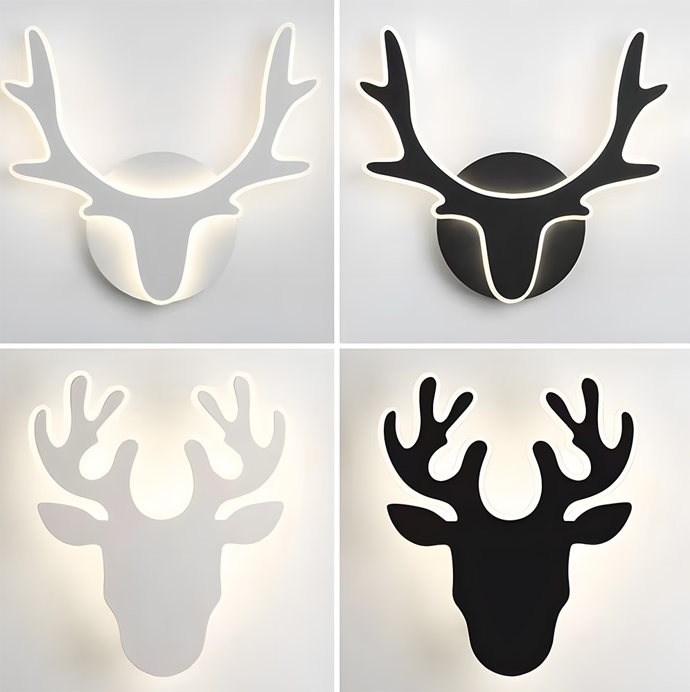 Nordic Deer Creative Living Room LED Wall Lamp