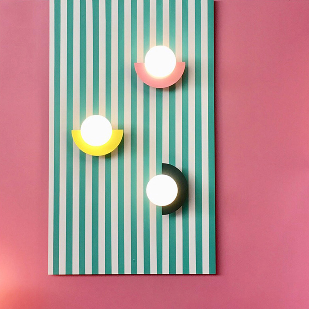 [Copy]Ball Glass Black Wall Lamp Bedside Wall Sconce