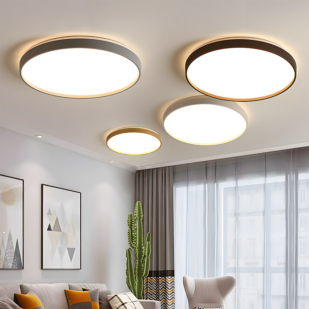 Minimalist Decor Round LED Bedroom Ceiling Lamps
