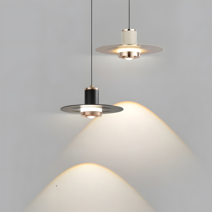 Sleek Acrylic Metal LED Hanging Light For Kitchen Ceiling Fixture