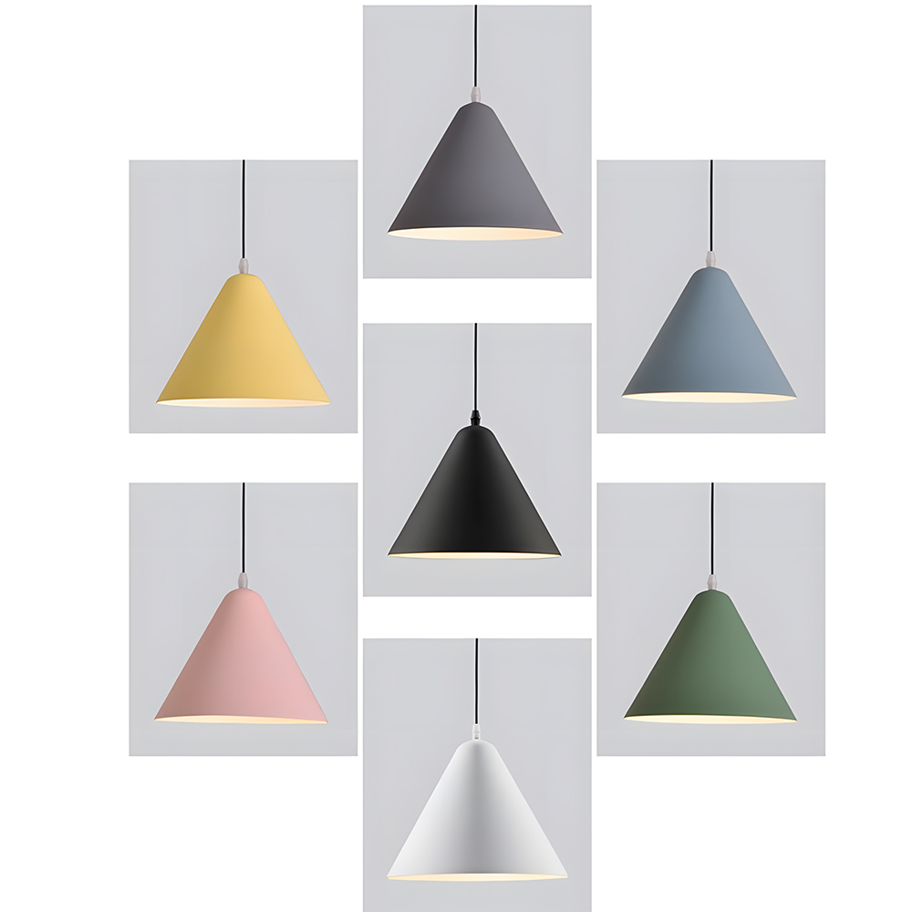 Modern Industrial Multi-Color Iron Pendant Light