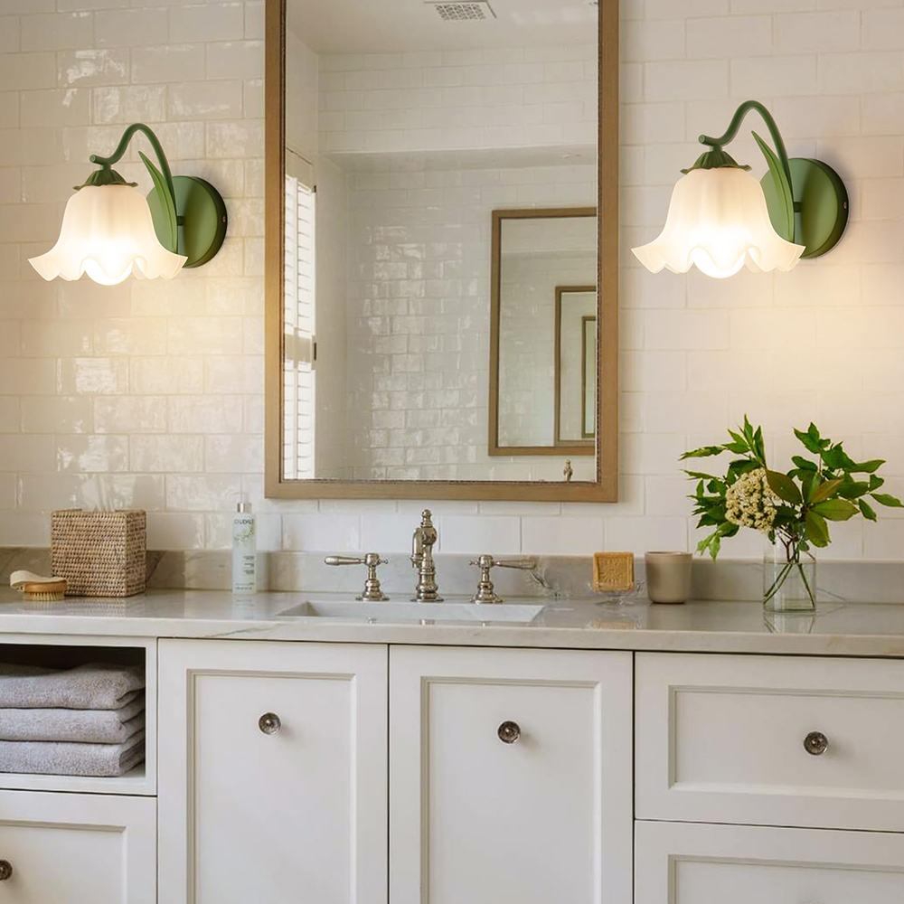 Modern Acrylic Wall Sconce Set of 2 |Hardwired Iron Wall Light