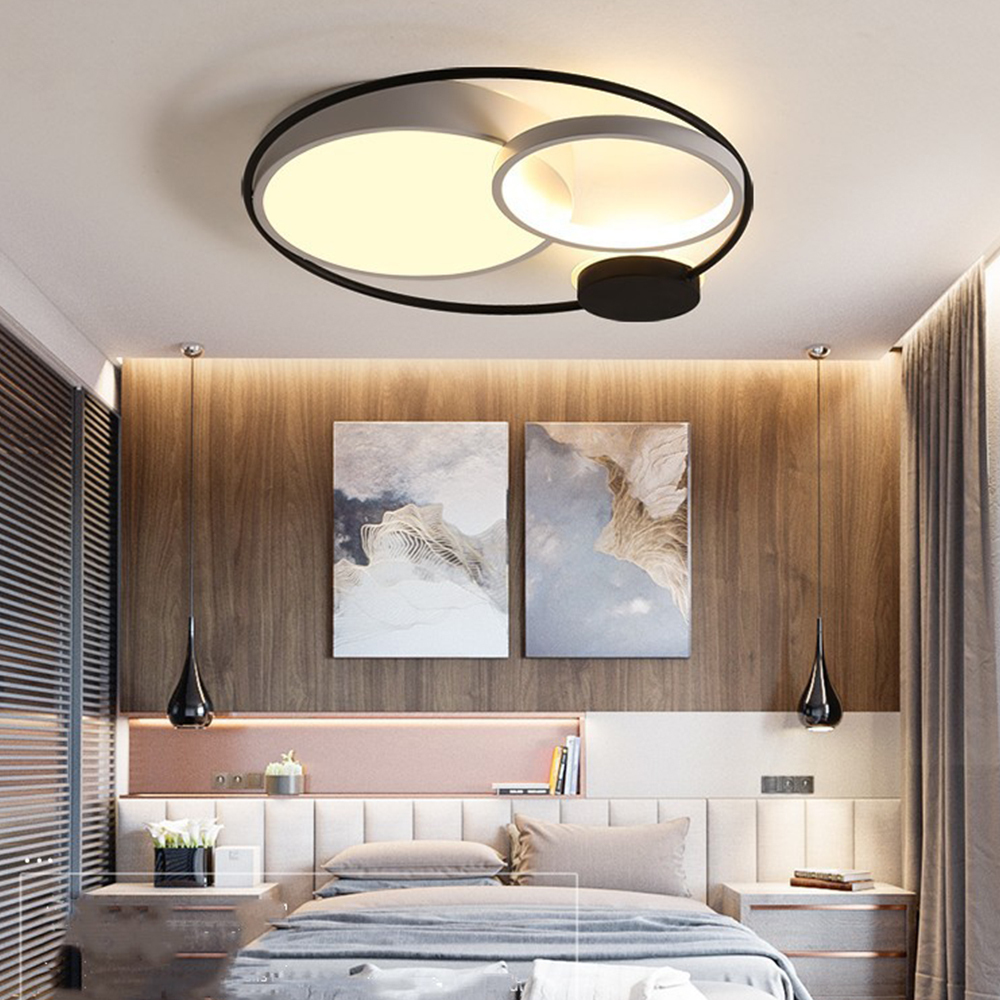 [Copy]Wood And Iron Art LED Bedroom Ceiling Lights
