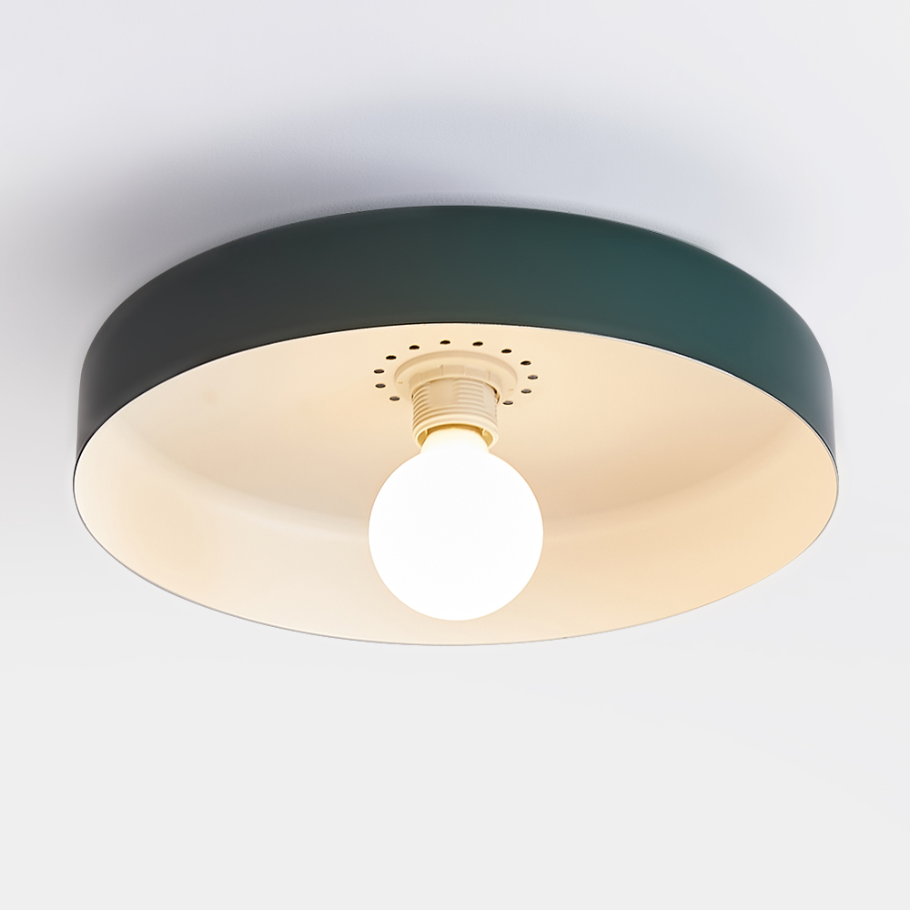 Semi Flush Simple Colorful Iron Bedroom Ceiling Lights