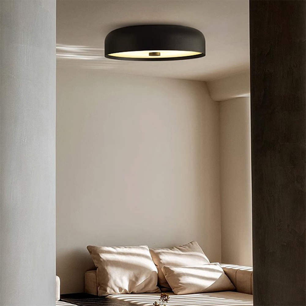 Nordic Retro Round LED Ceiling Light For Bedroom