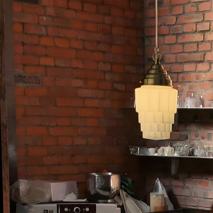 Modern Pendant Light Fixture White Finish Hanging Light