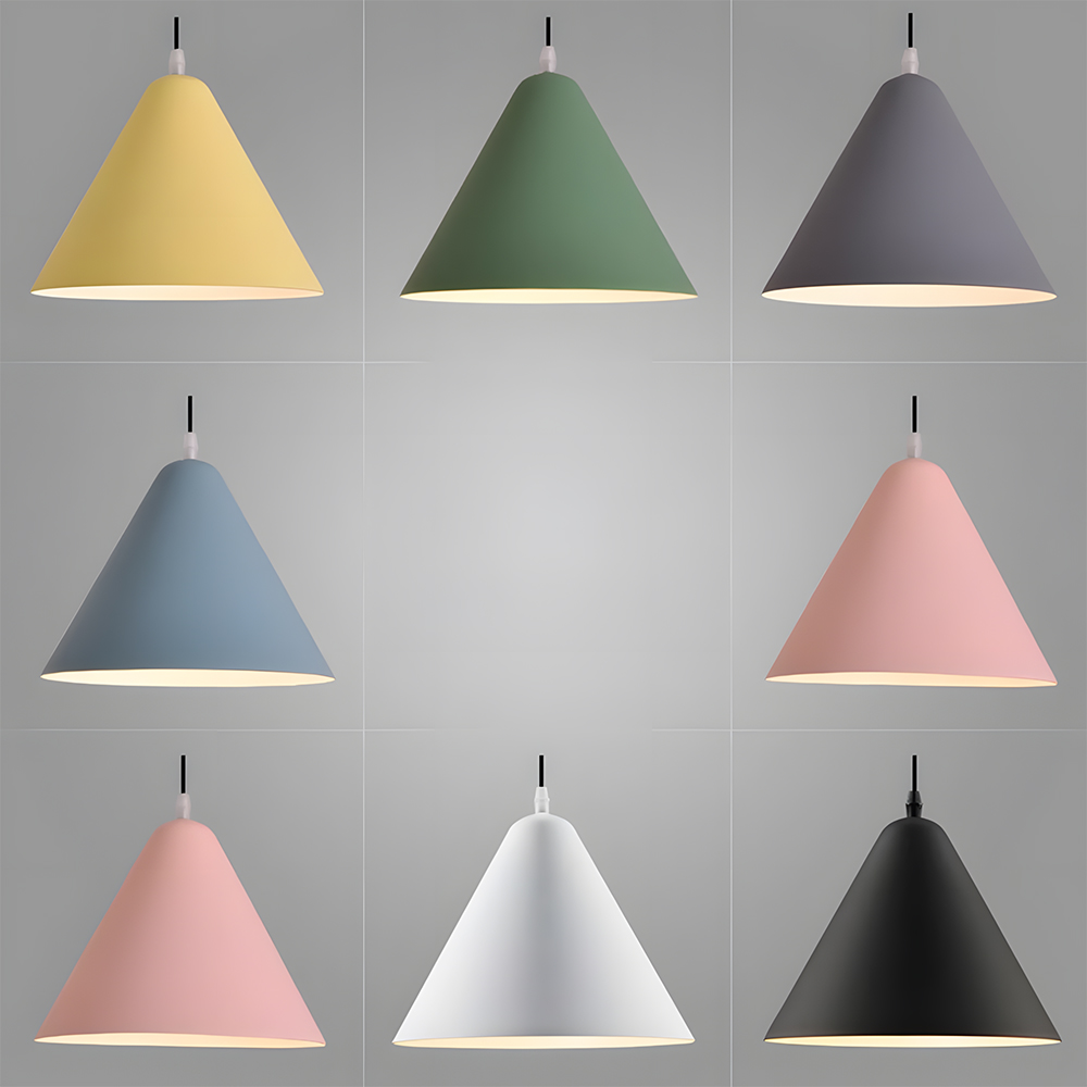 Modern Industrial Multi-Color Iron Pendant Light