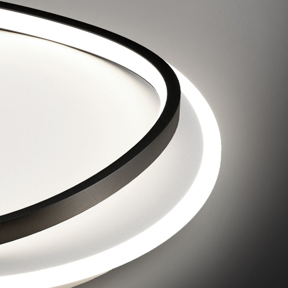 Round Simple LED Bedroom White Ceiling Lights