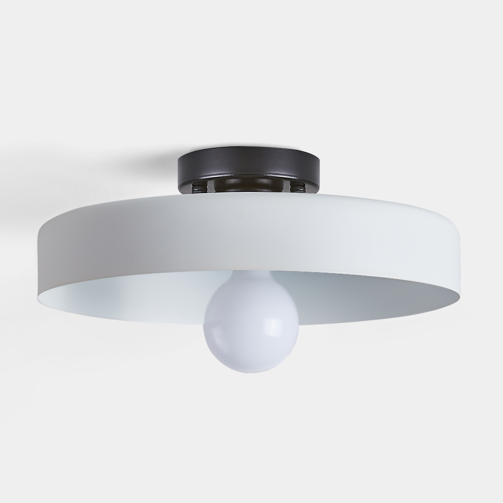 Semi Flush Simple Colorful Iron Bedroom Ceiling Lights