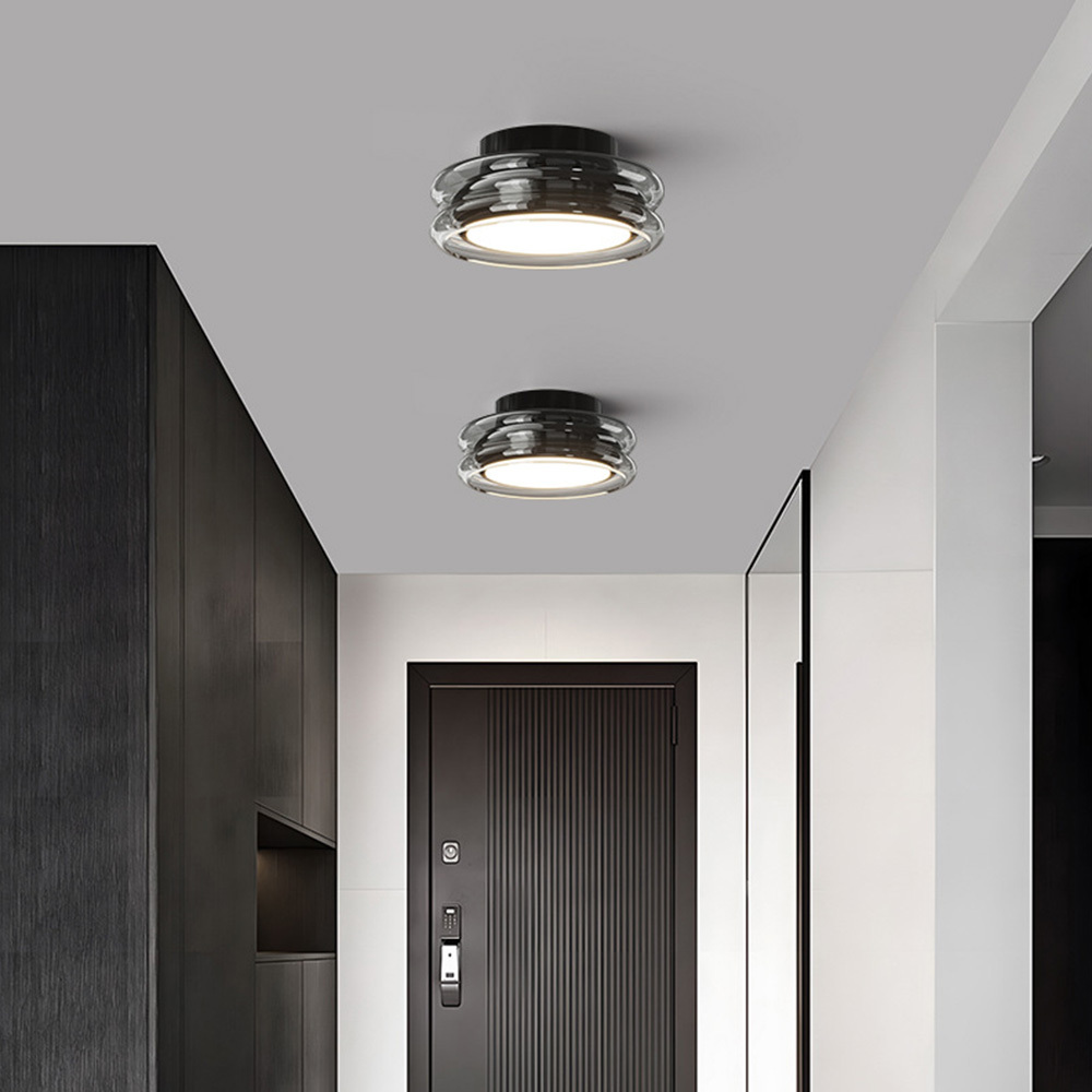 Vintage Deco Round Acrylic LED Ceiling Light